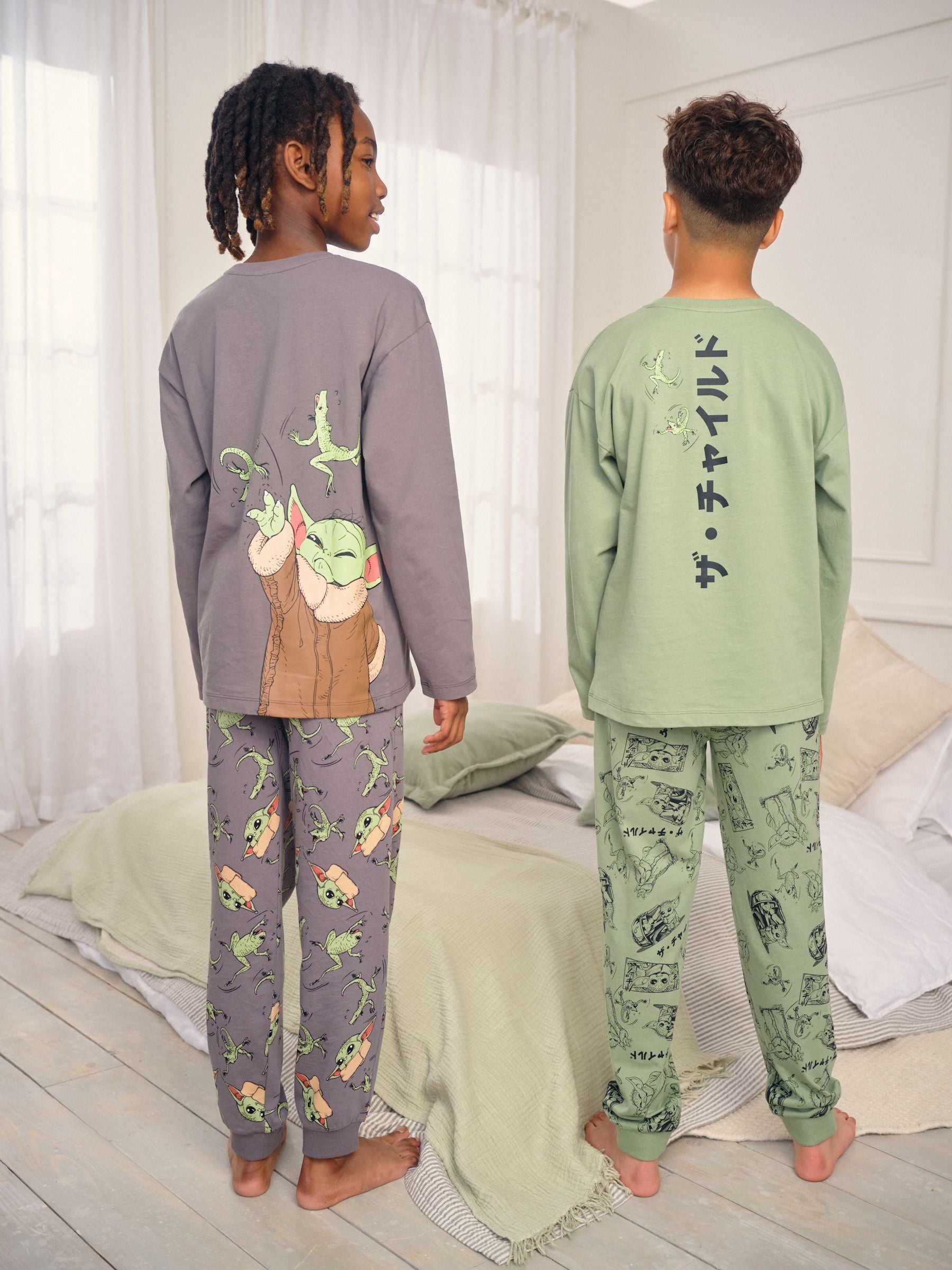 Green Jogger Pyjamas 2 Pack (3-14yrs) image 3