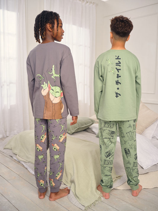 Green Jogger Pyjamas 2 Pack (3-14yrs) image 3