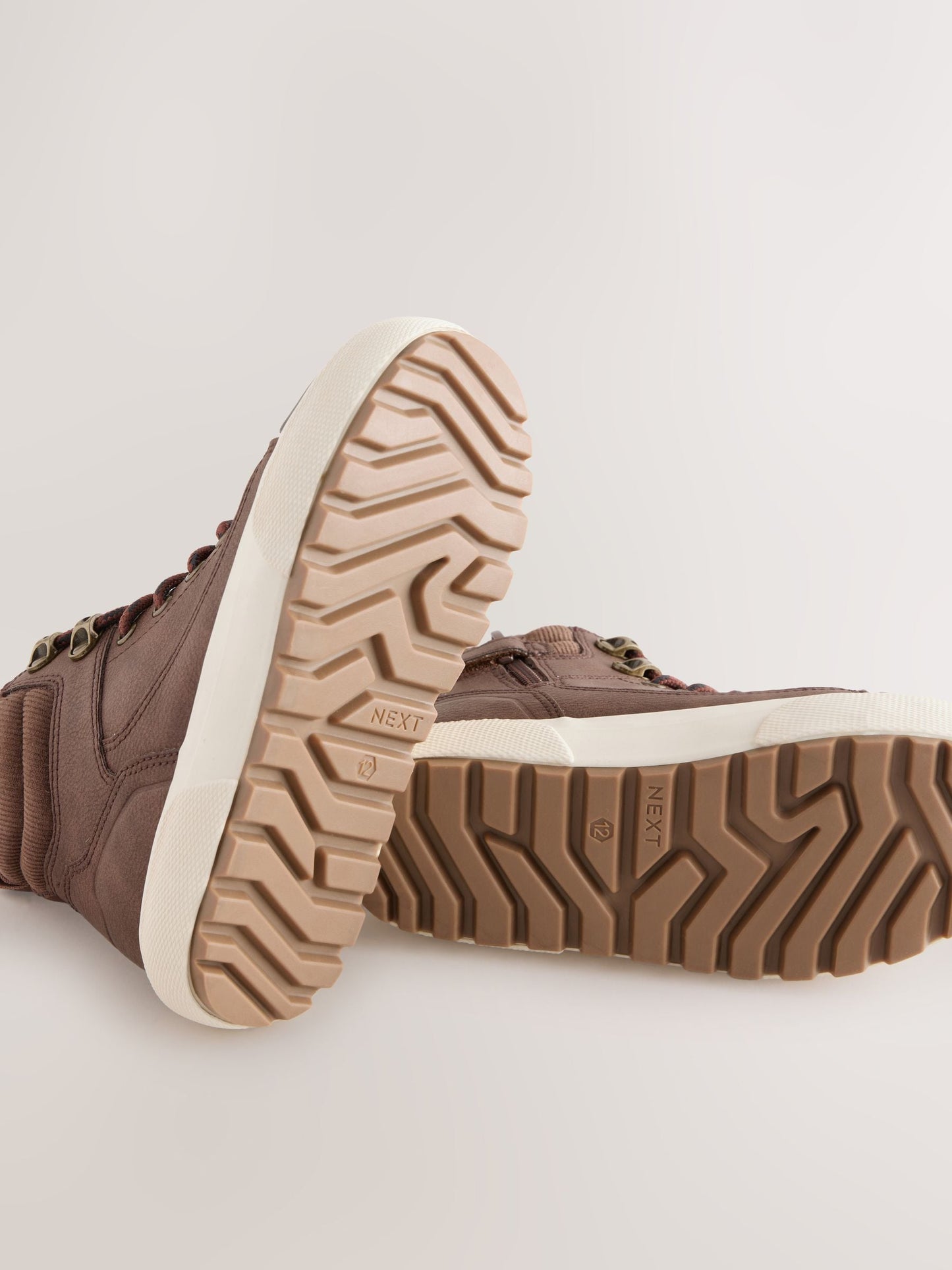 Chocolate Brown Wide Fit (G) Warm Lined High Top Boots image 6