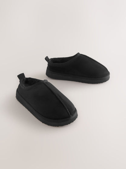 Black Cosy Mule Slippers image 1