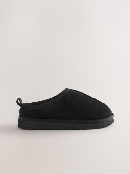 Black Cosy Mule Slippers image 2