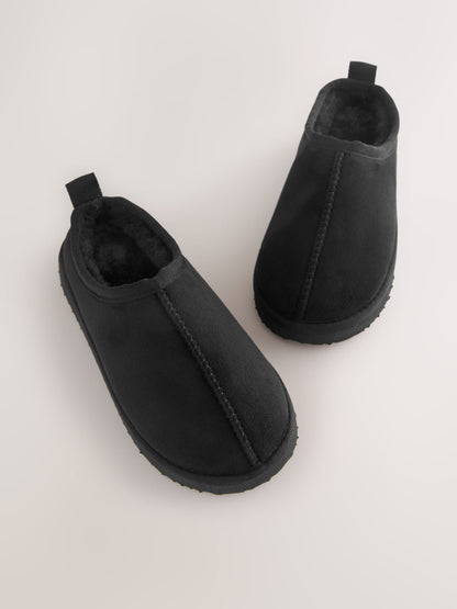 Black Cosy Mule Slippers image 3