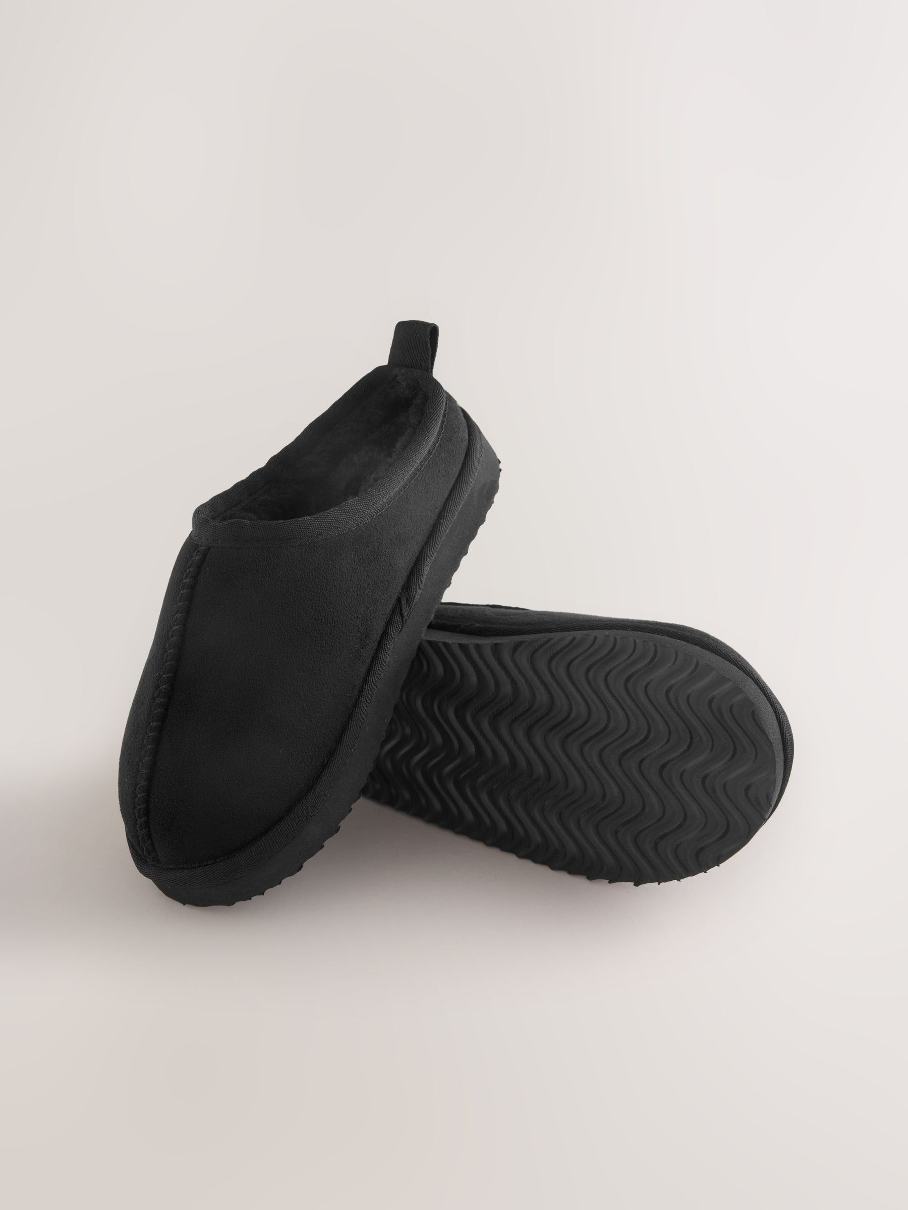 Black Cosy Mule Slippers image 4