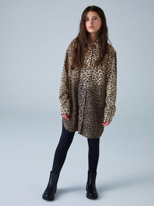 smALLSAINTS Leopard Lily Oversized Shacket - image 1