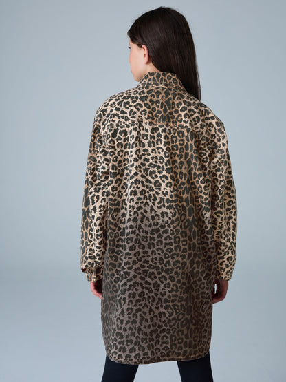 smALLSAINTS Leopard Lily Oversized Shacket - image 2
