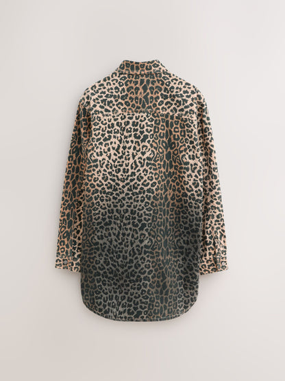 smALLSAINTS Leopard Lily Oversized Shacket - image 9