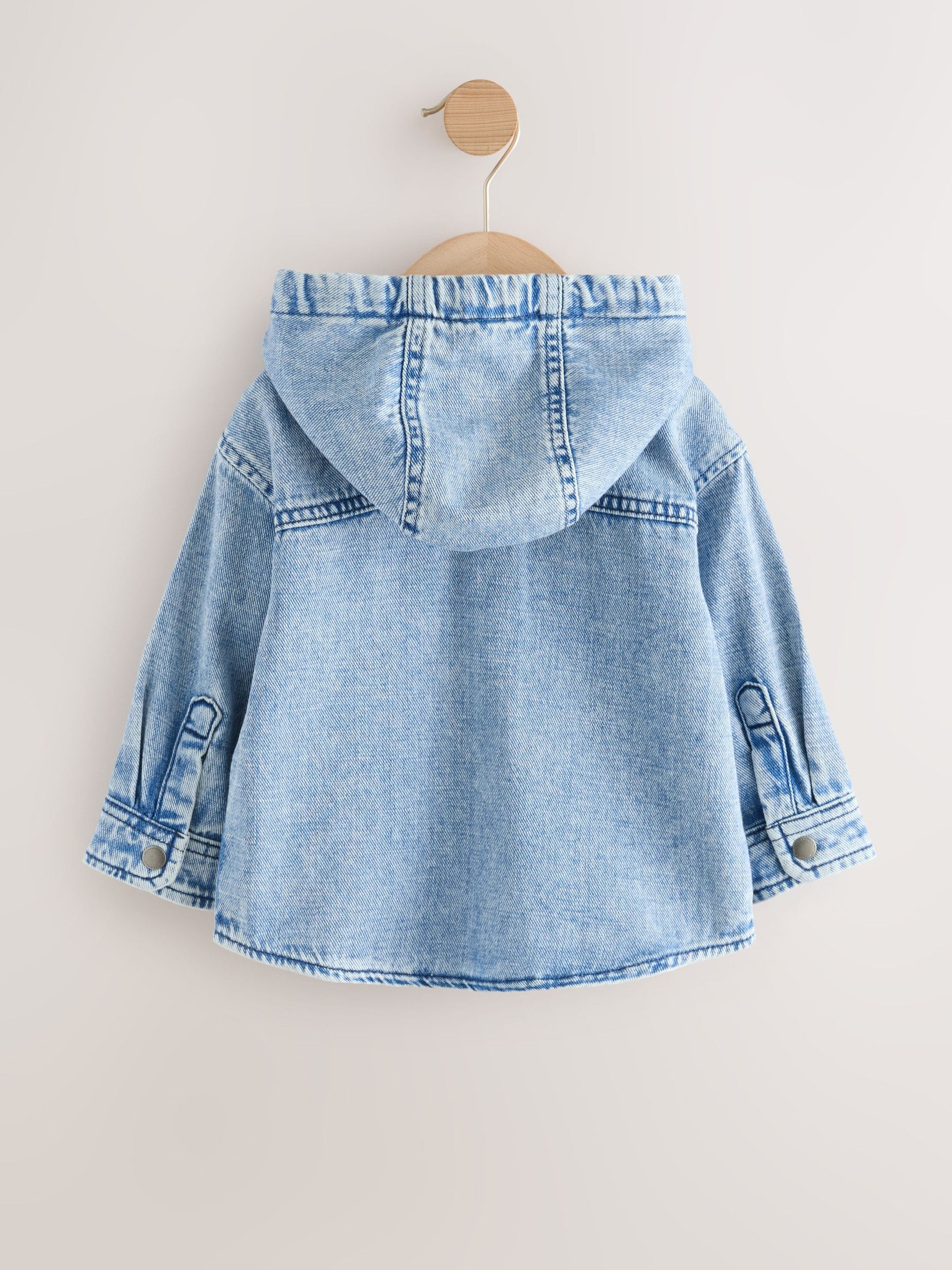 Dsiney Kidz - Mid Blue Denim Hooded Overshirt (3mths-7yrs) image 6