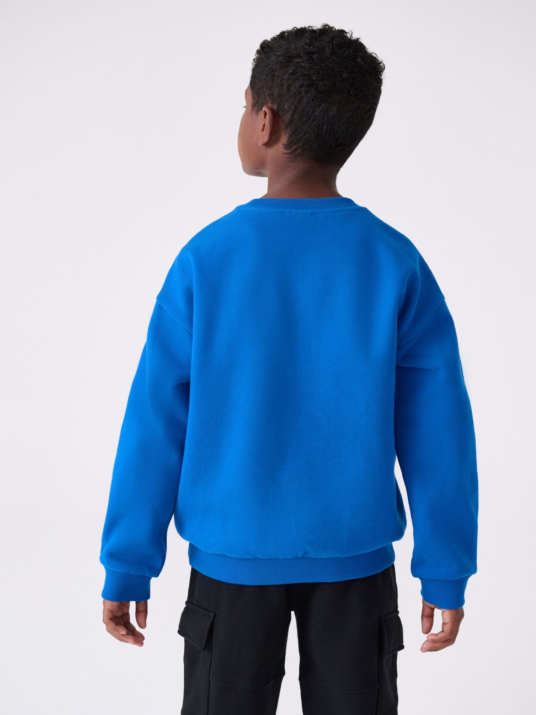 Dsiney Kidz - Paul Smith Junior Cobalt Blue Script Sweatshirt image 2