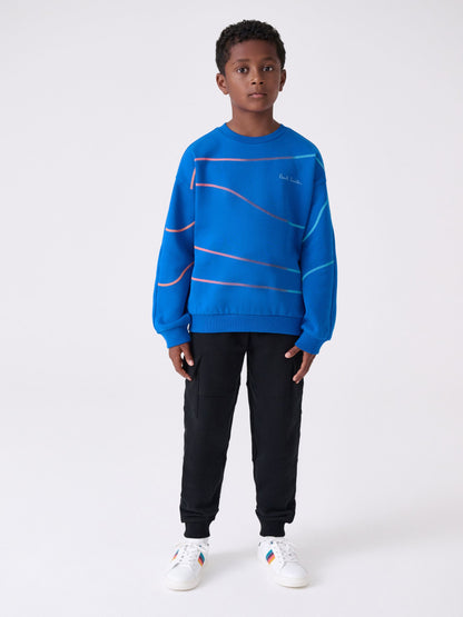 Dsiney Kidz - Paul Smith Junior Cobalt Blue Script Sweatshirt image 3