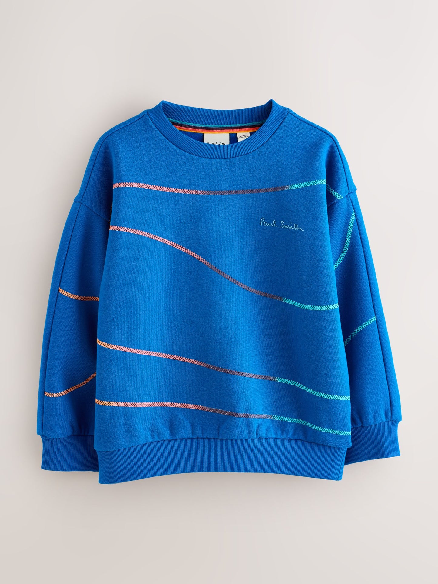 Dsiney Kidz - Paul Smith Junior Cobalt Blue Script Sweatshirt image 5