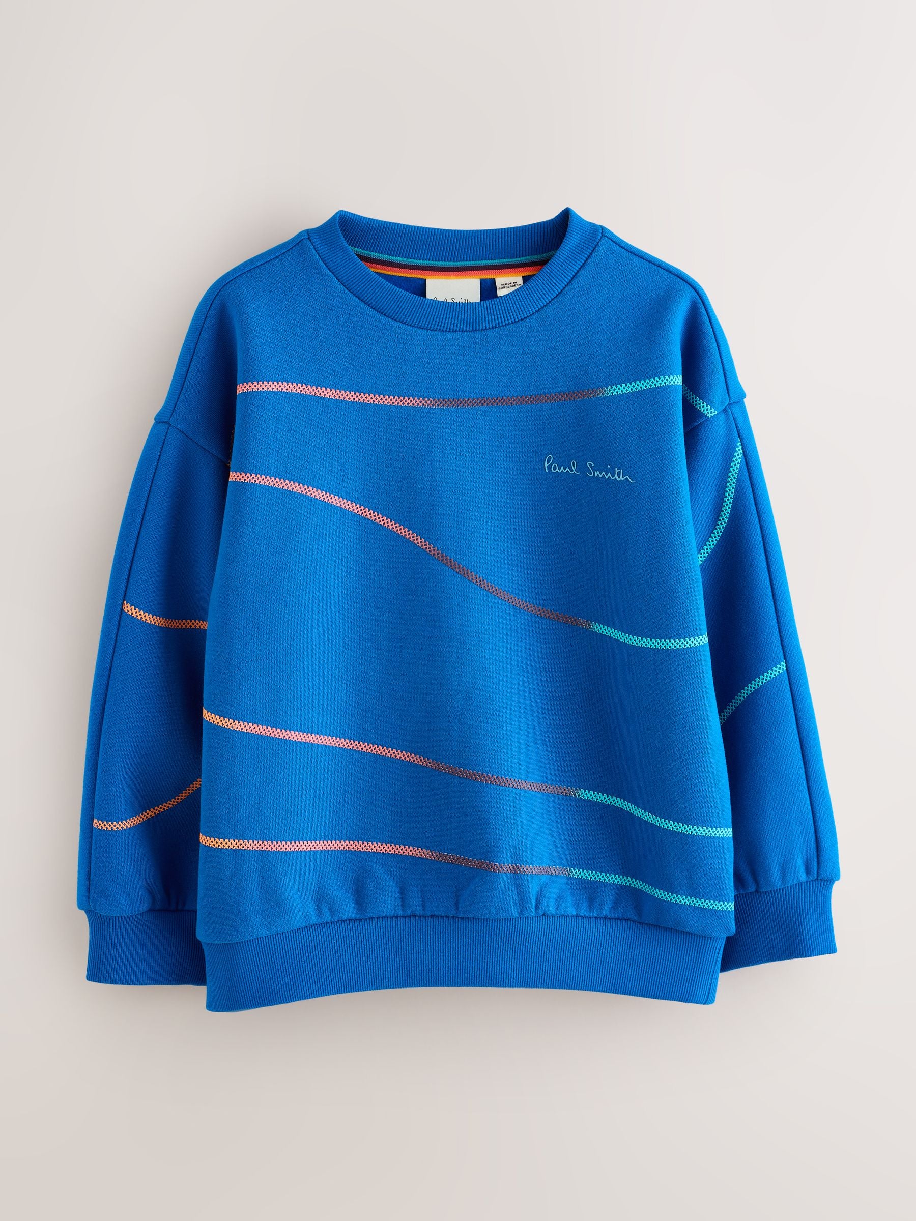 Dsiney Kidz - Paul Smith Junior Cobalt Blue Script Sweatshirt image 5