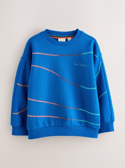 Dsiney Kidz - Paul Smith Junior Cobalt Blue Script Sweatshirt image 5