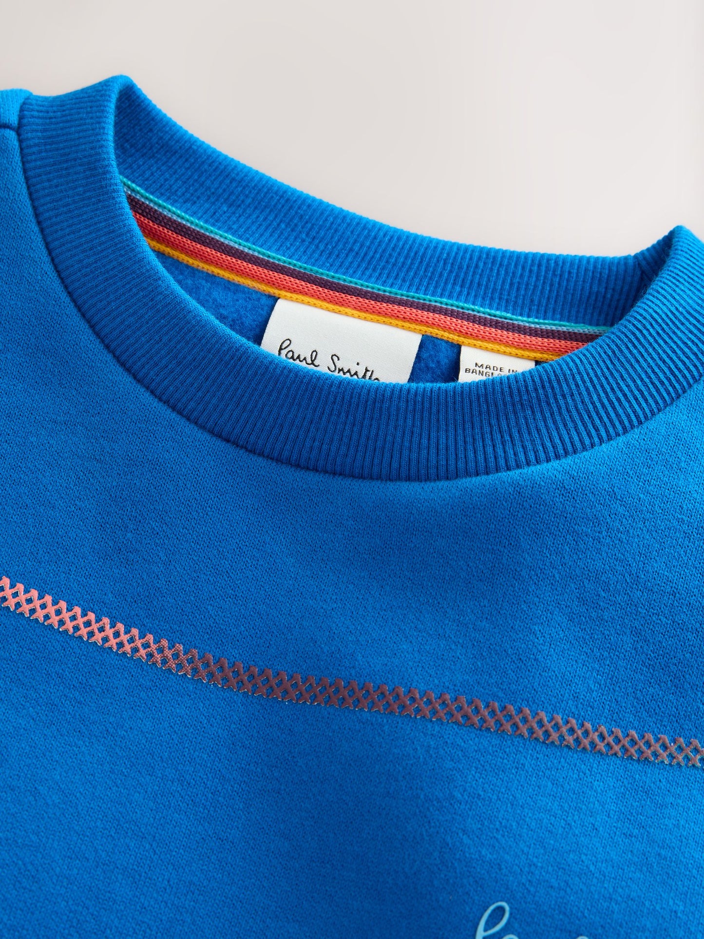 Dsiney Kidz - Paul Smith Junior Cobalt Blue Script Sweatshirt image 7
