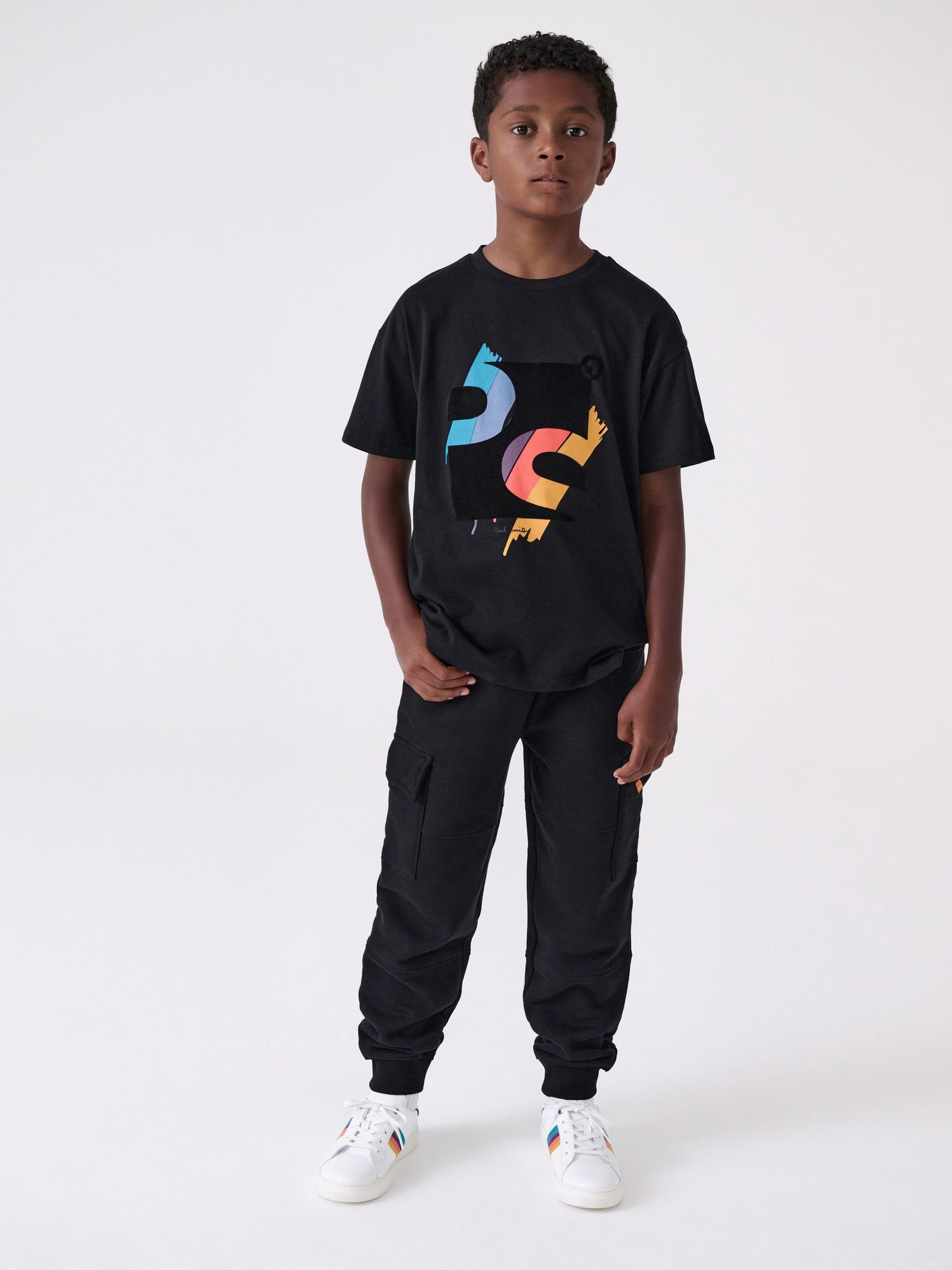 Dsiney Kidz - Paul Smith Junior Black T-Shirt And Joggers Set image 1