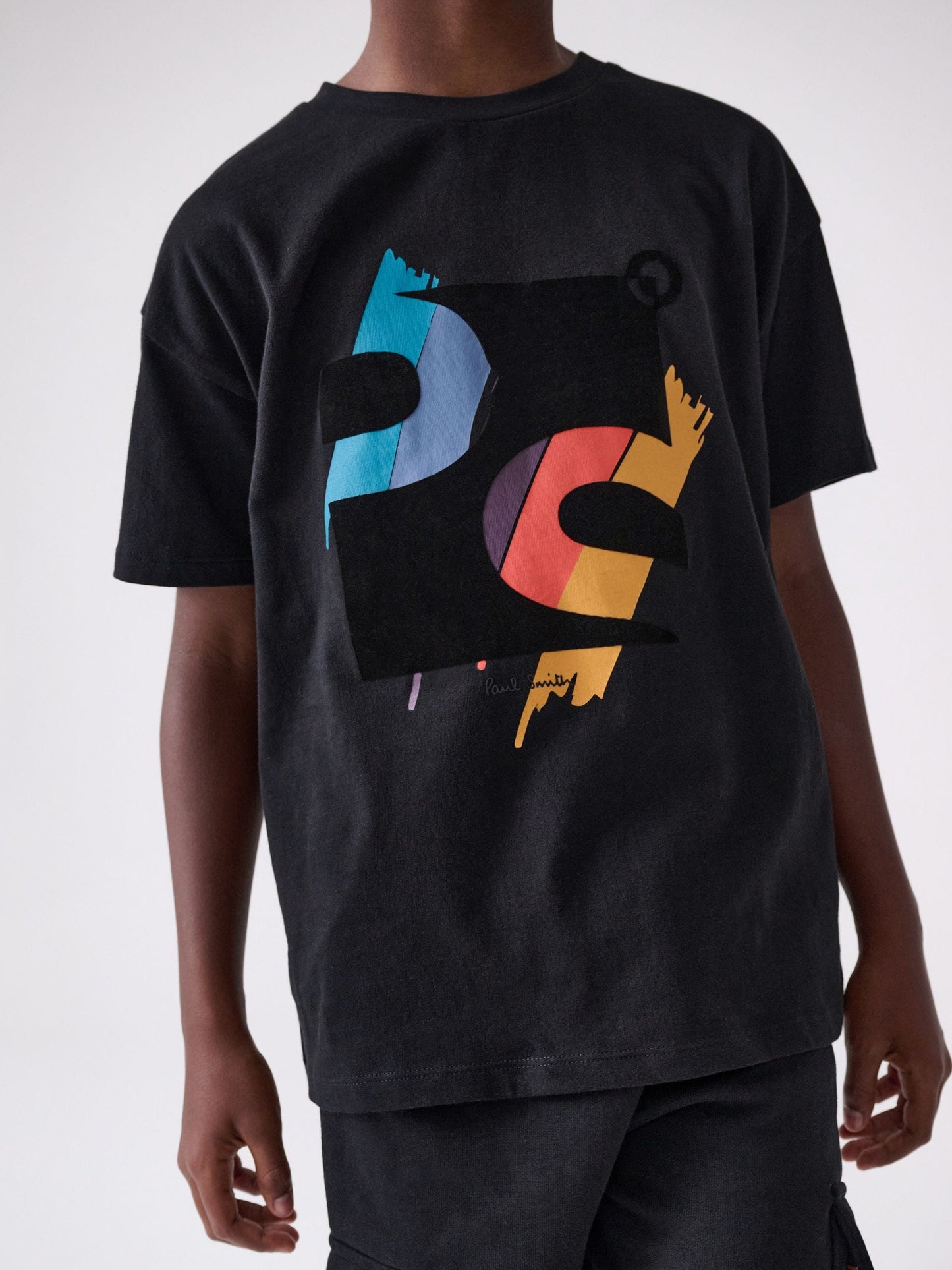 Dsiney Kidz - Paul Smith Junior Black T-Shirt And Joggers Set image 3