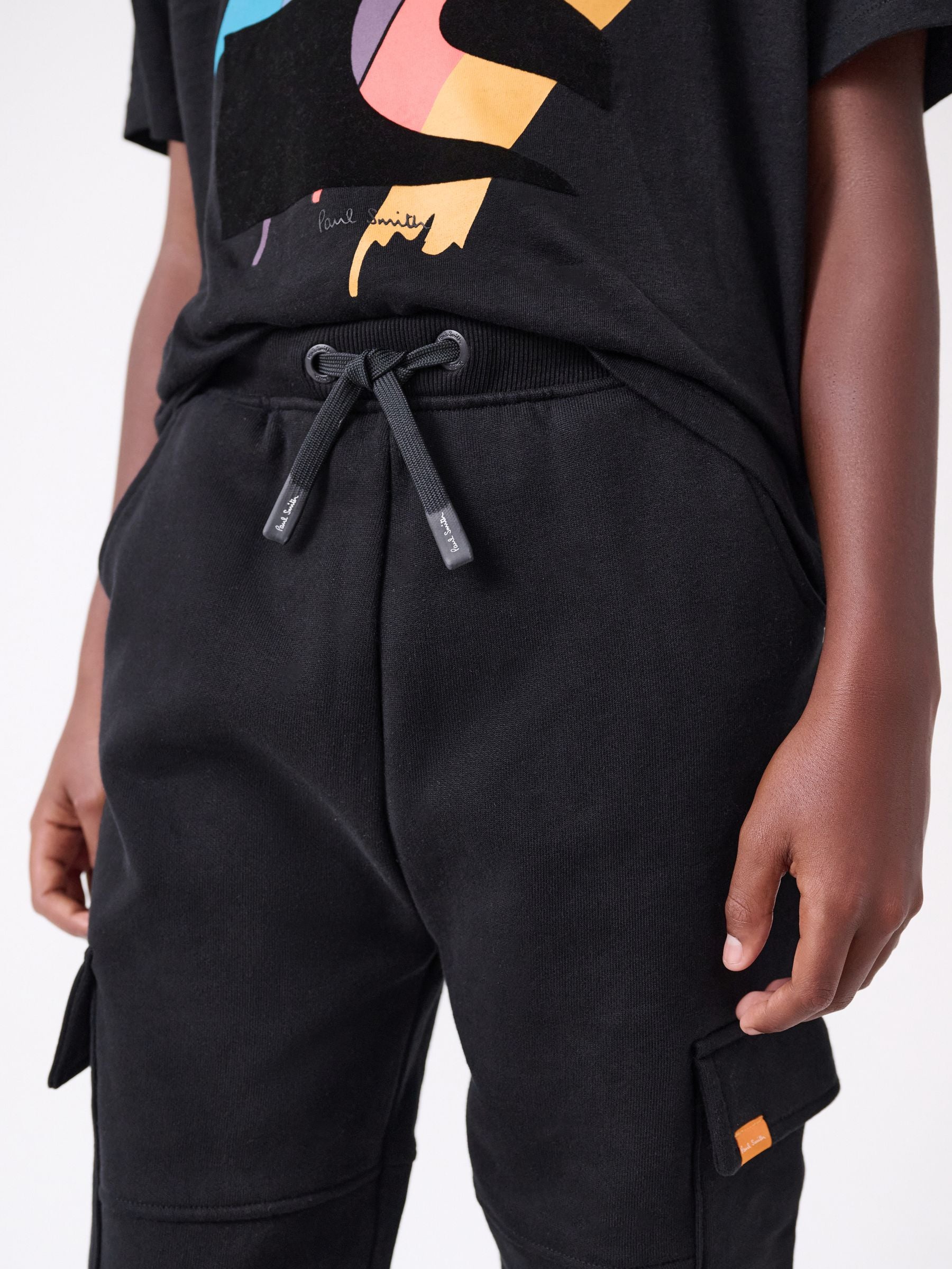 Dsiney Kidz - Paul Smith Junior Black T-Shirt And Joggers Set image 4