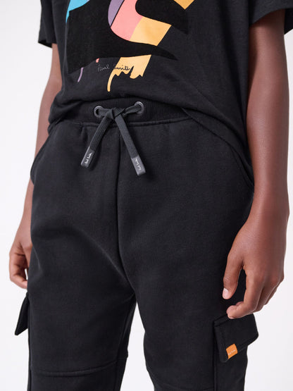 Dsiney Kidz - Paul Smith Junior Black T-Shirt And Joggers Set image 4