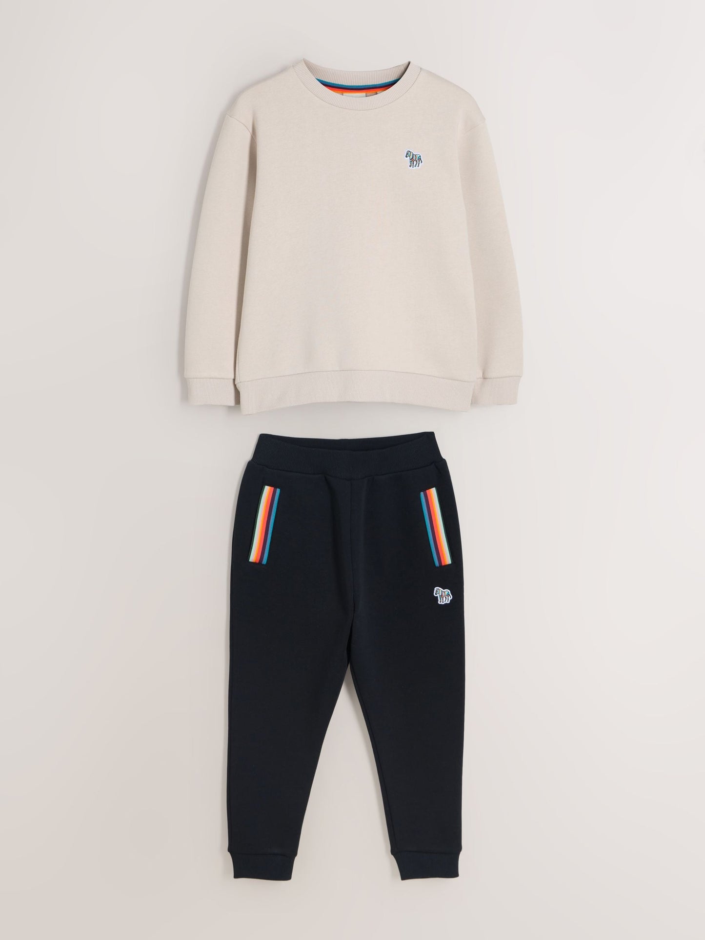Dsiney Kidz - Paul Smith Junior Stone/Black Zebra Sweatshirt and Joggers Set image 1