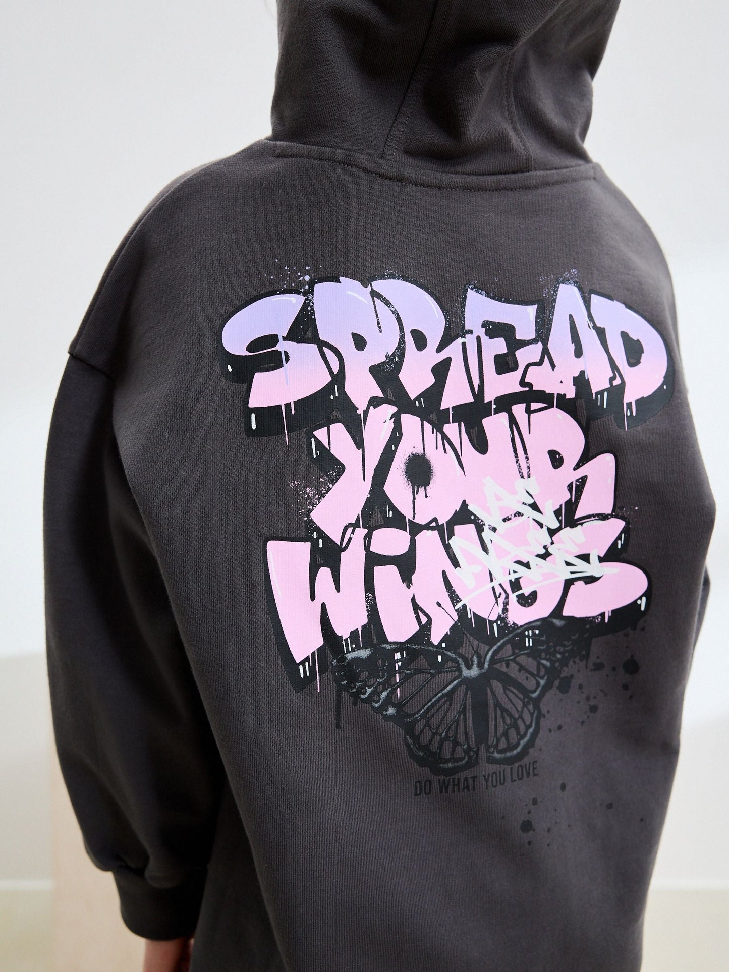 Grafitti Charcoal Grey Graphic Print Hoodie Leggings Set (3-16yrs)