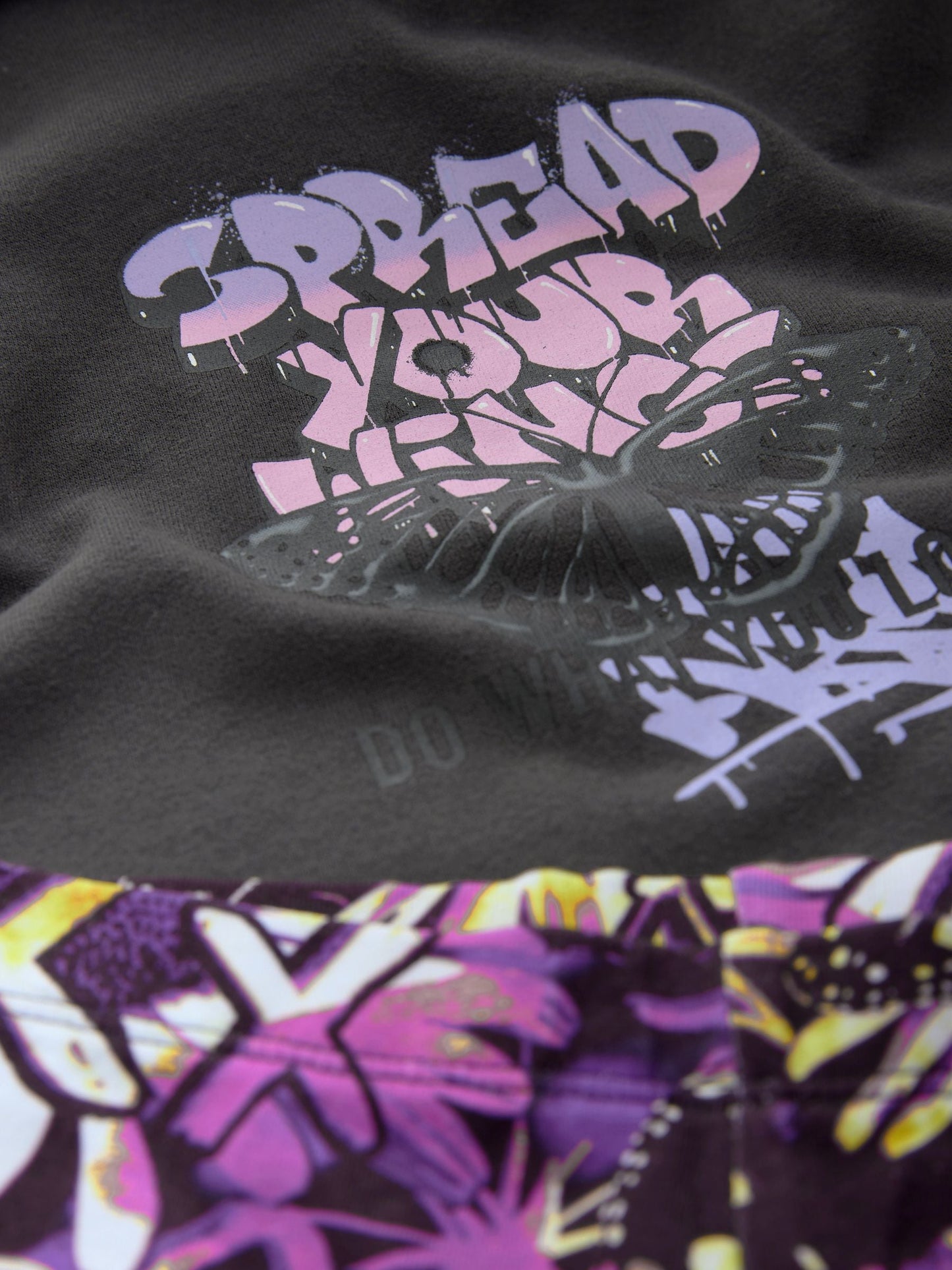 Grafitti Charcoal Grey Graphic Print Hoodie Leggings Set (3-16yrs)