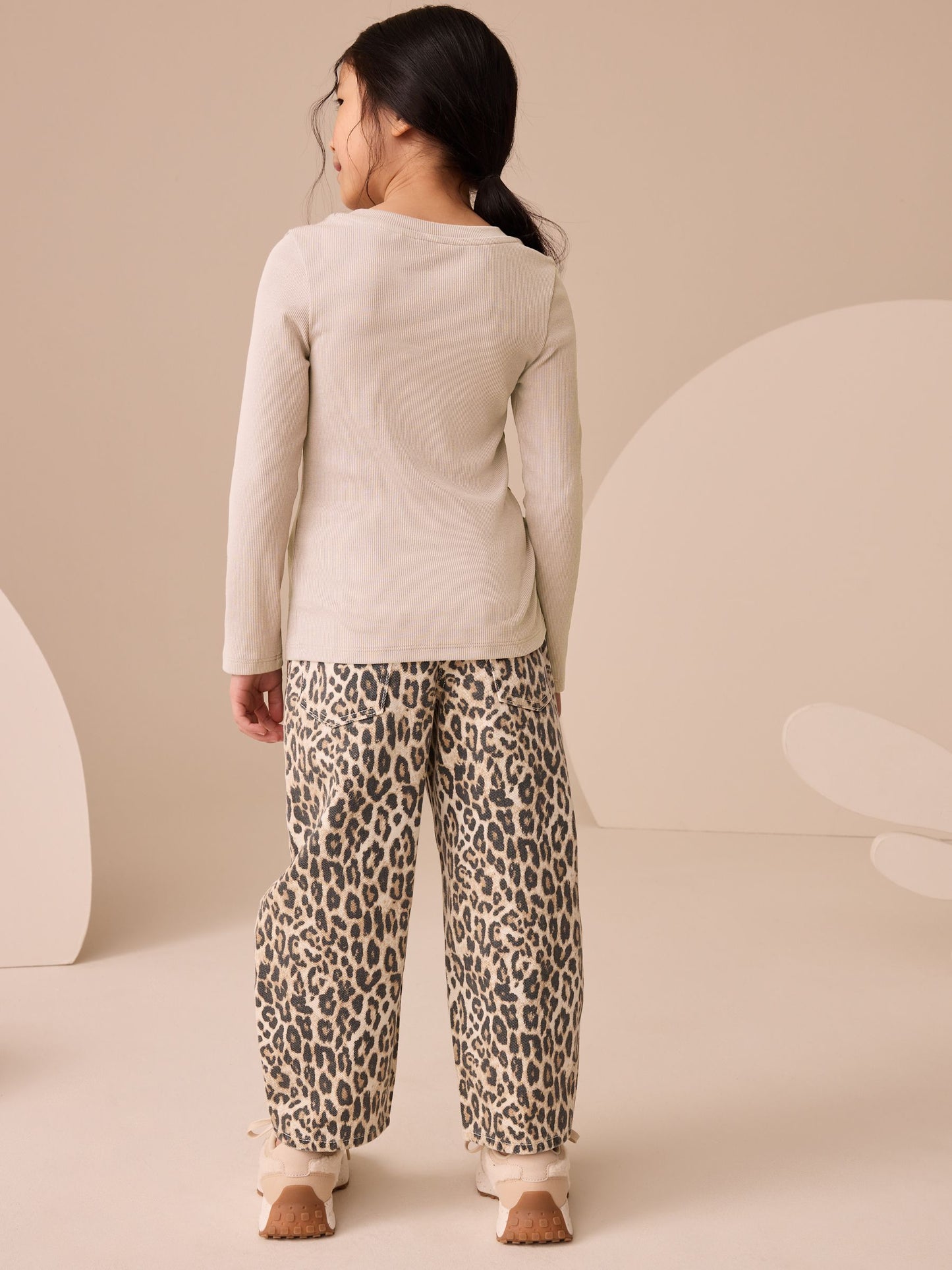 Dsiney Kidz - Neutral Long Sleeve Ribbed Top (3-16yrs) image 3