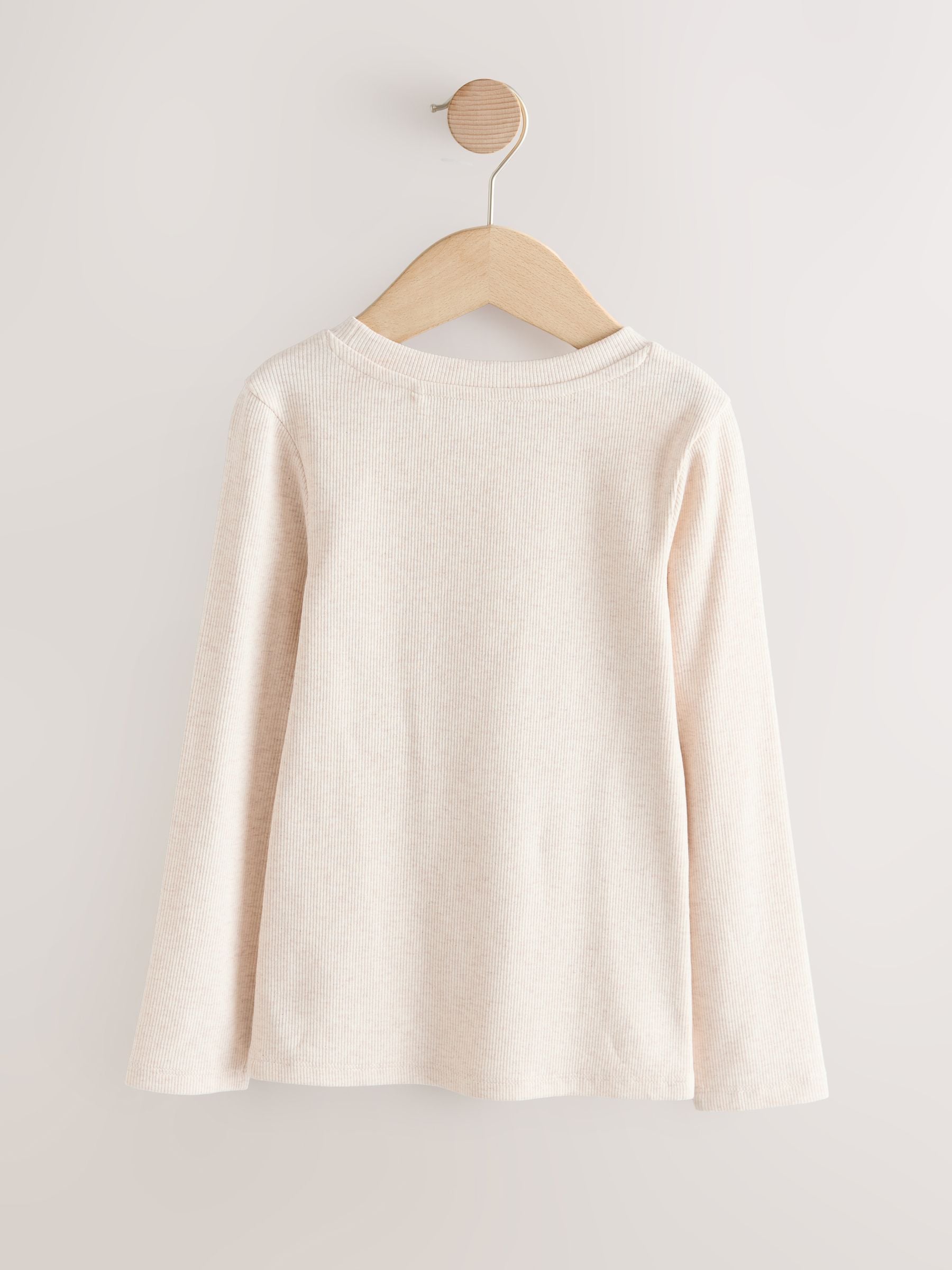 Dsiney Kidz - Neutral Long Sleeve Ribbed Top (3-16yrs) image 5
