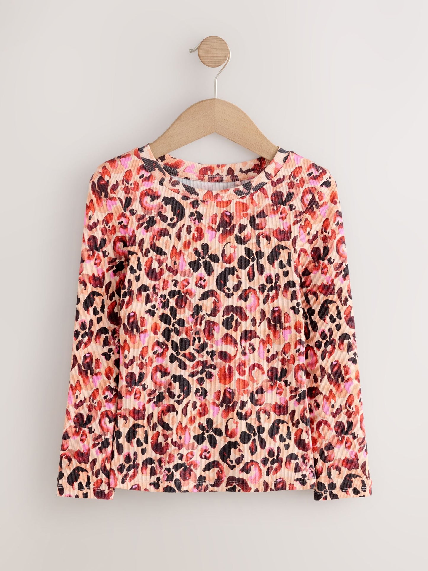 Dsiney Kidz - Leopard Long Sleeve Ribbed Top (3-16yrs) image 4
