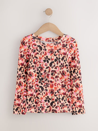 Dsiney Kidz - Leopard Long Sleeve Ribbed Top (3-16yrs) image 4