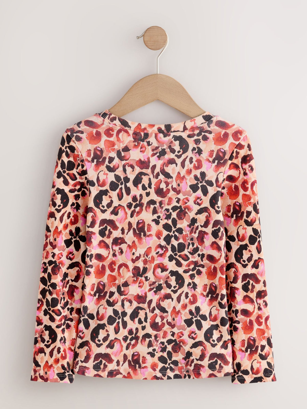 Dsiney Kidz - Leopard Long Sleeve Ribbed Top (3-16yrs) image 5