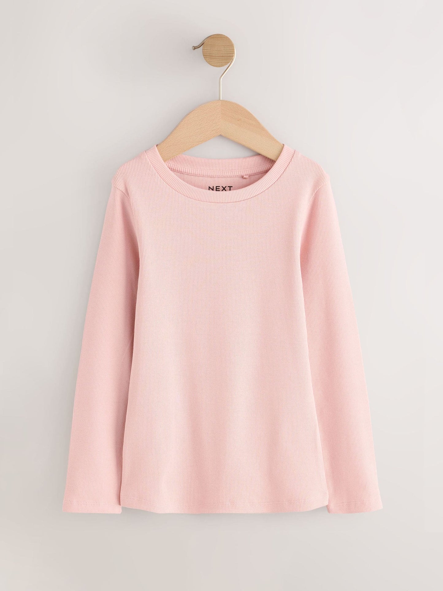 Dsiney Kidz - Neutral Ribbed Long Sleeve Tops 5 Pack (3-16yrs) image 3