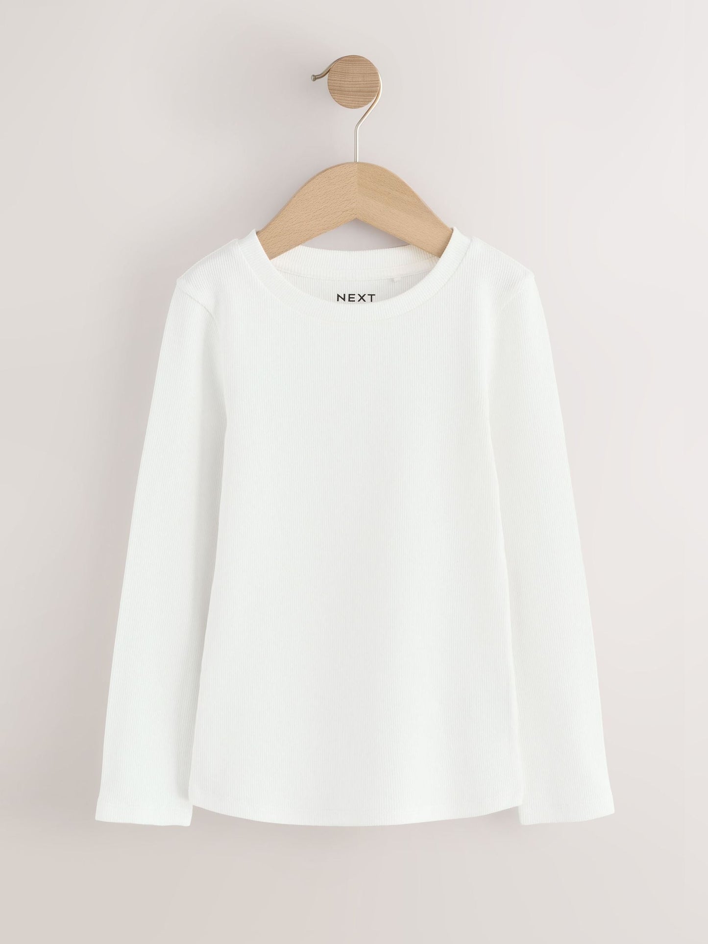 Dsiney Kidz - Neutral Ribbed Long Sleeve Tops 5 Pack (3-16yrs) image 4