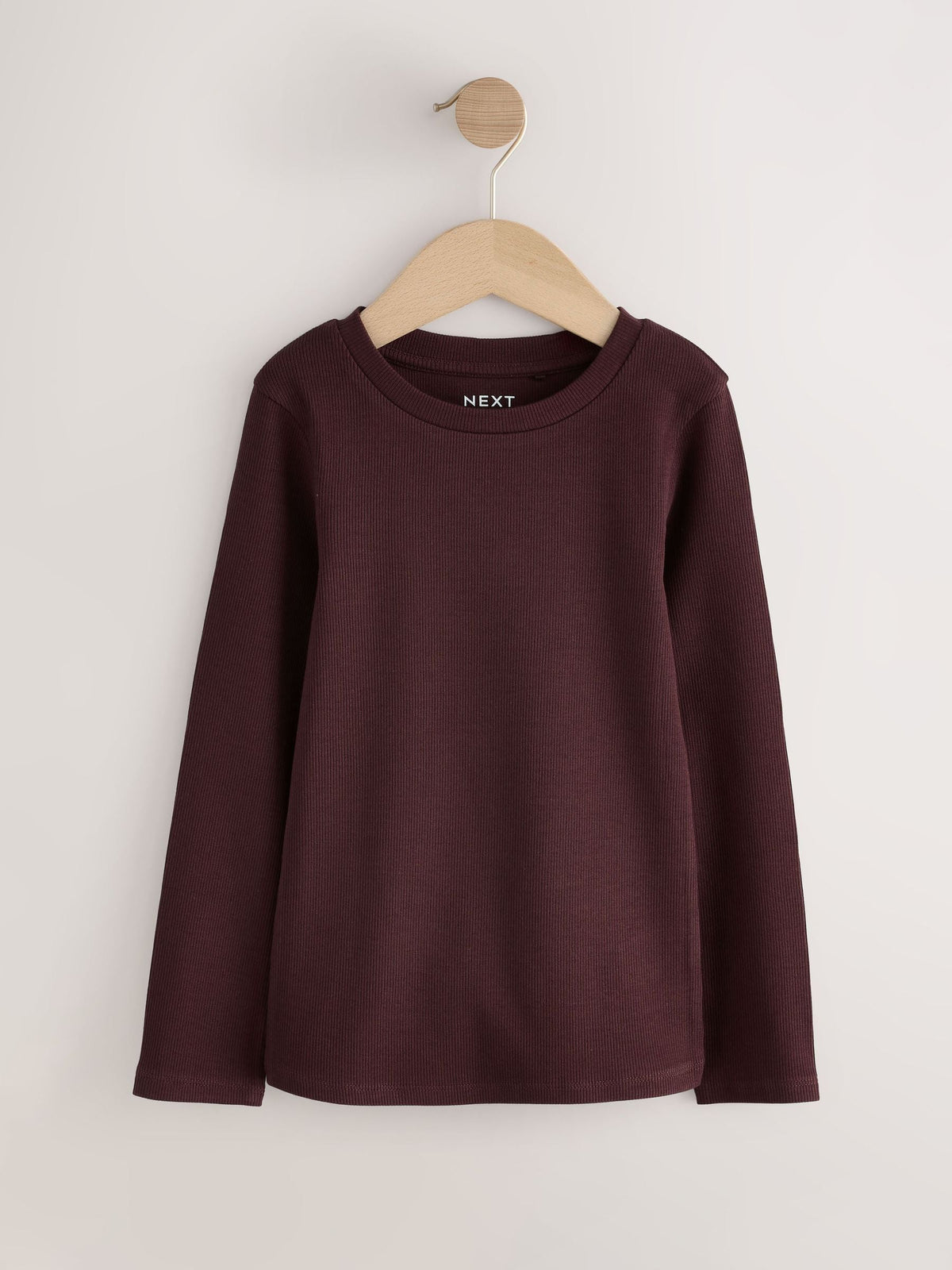 Dsiney Kidz - Neutral Ribbed Long Sleeve Tops 5 Pack (3-16yrs) image 5