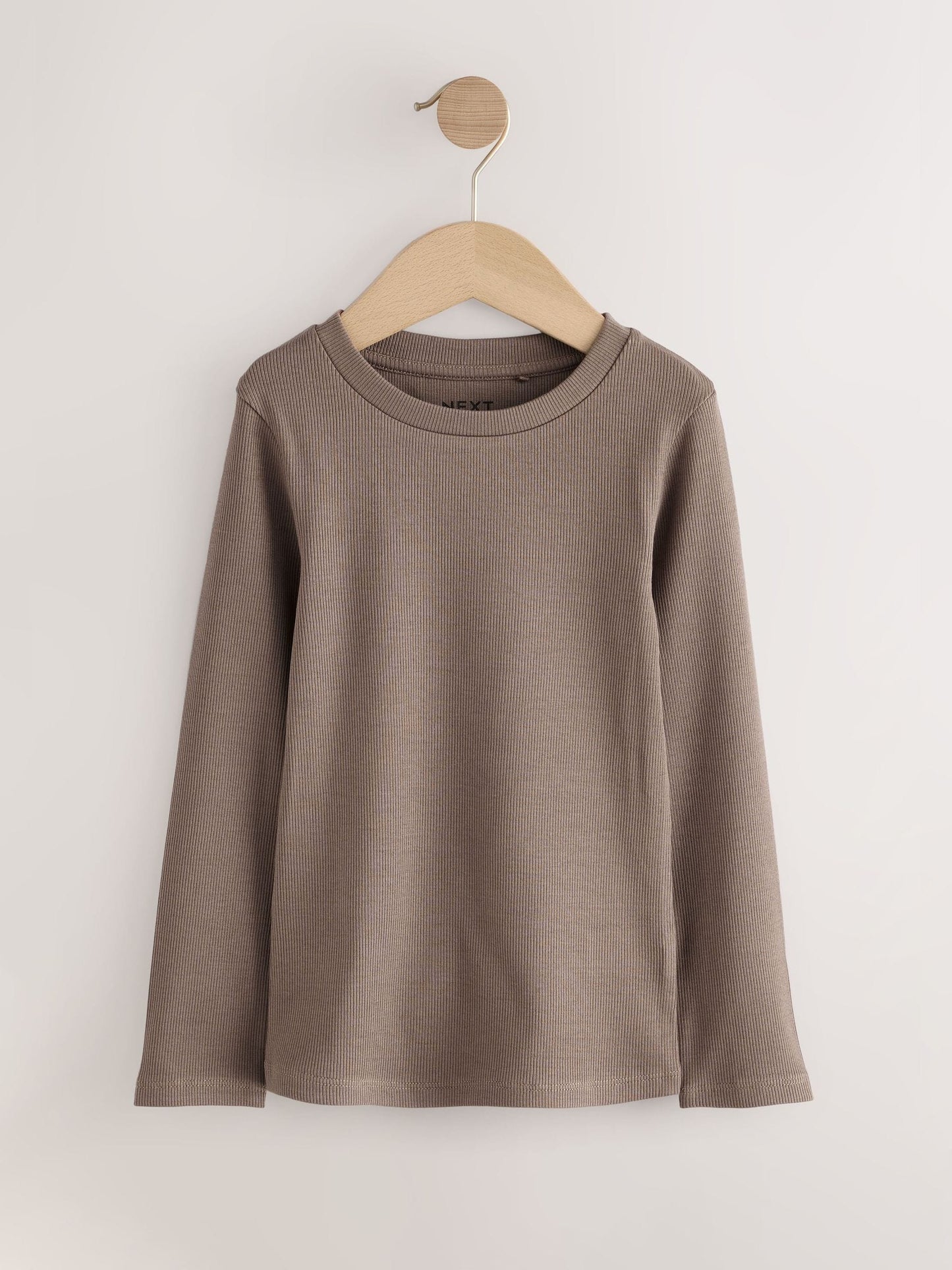 Dsiney Kidz - Neutral Ribbed Long Sleeve Tops 5 Pack (3-16yrs) image 6