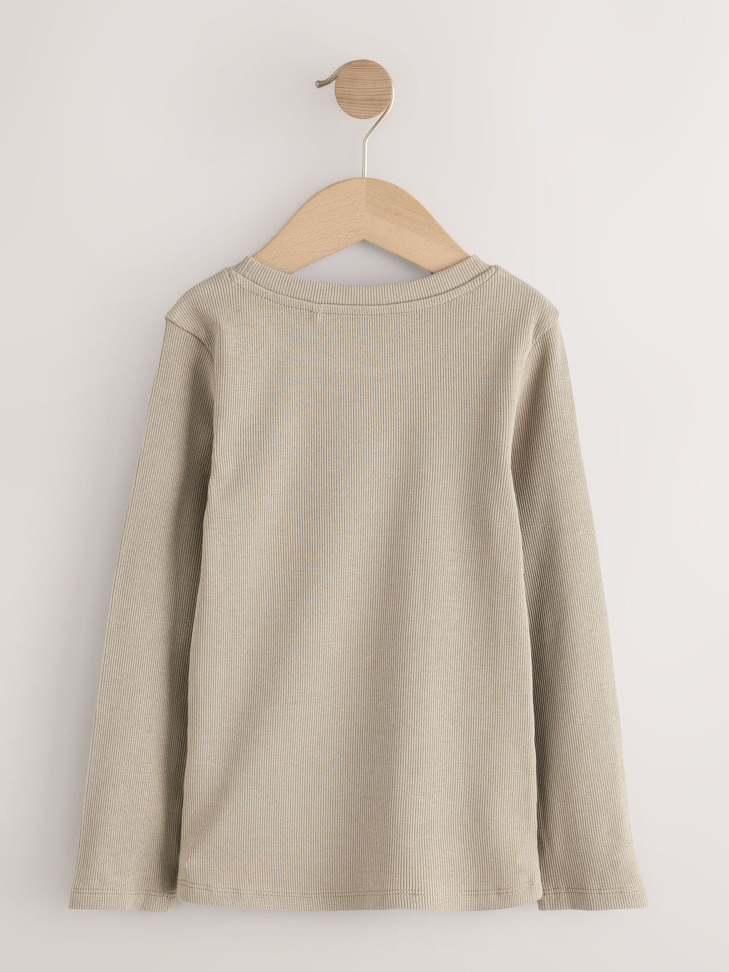 Dsiney Kidz - Neutral Ribbed Long Sleeve Tops 5 Pack (3-16yrs) image 7