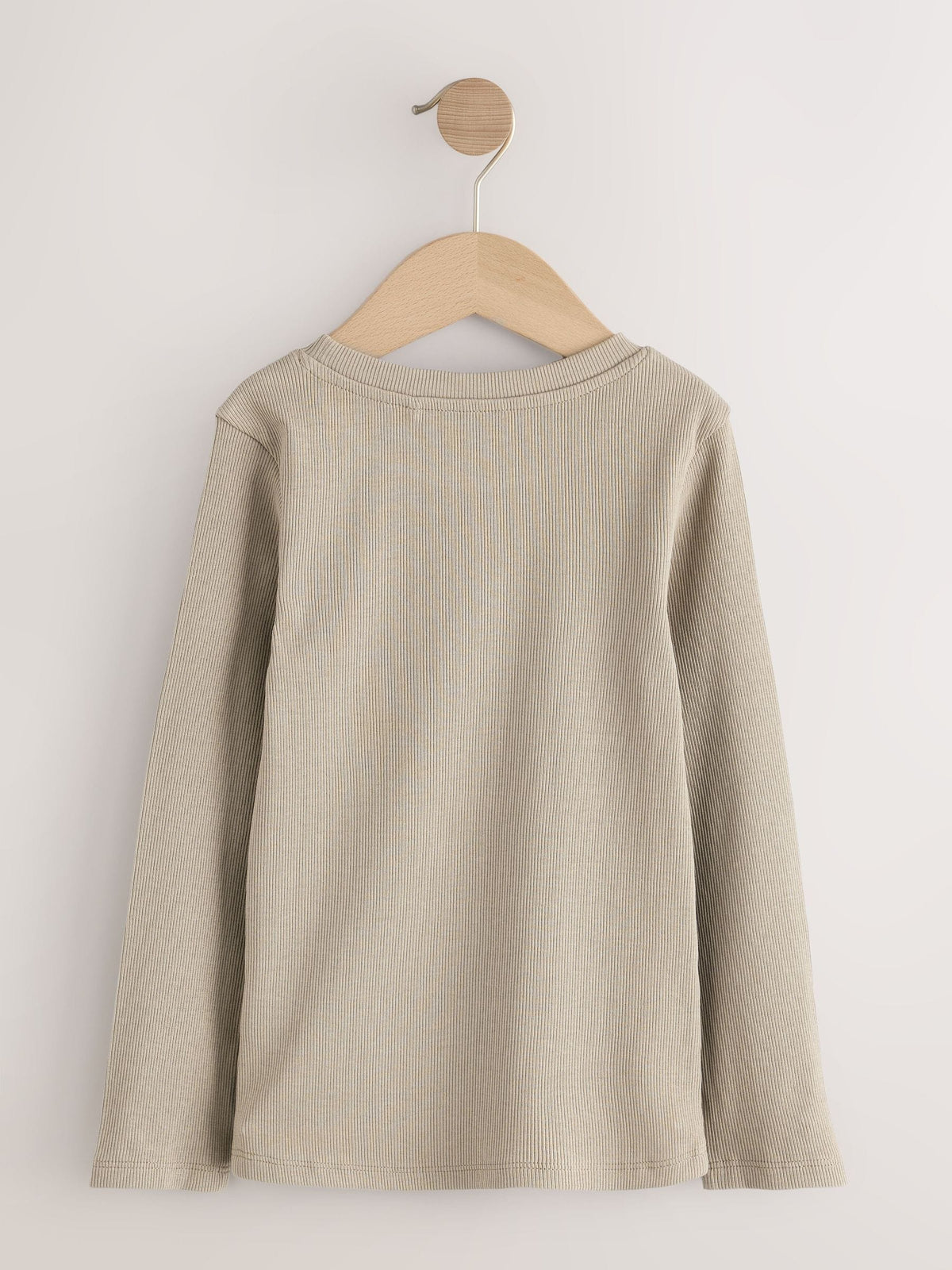 Dsiney Kidz - Neutral Ribbed Long Sleeve Tops 5 Pack (3-16yrs) image 7