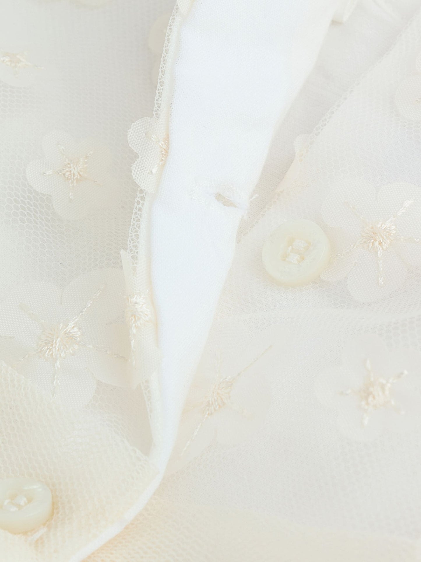 White 3D Flowers Baby Occasion Dress (0mths-2yrs)