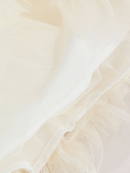 White 3D Flowers Baby Occasion Dress (0mths-2yrs)