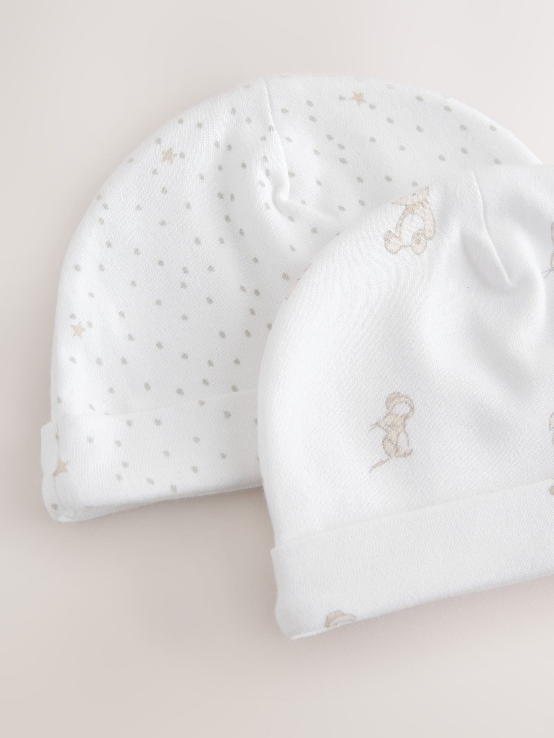 Cream/White Baby Premature Sleepsuit 6 Piece Set (0-0mths) image 2