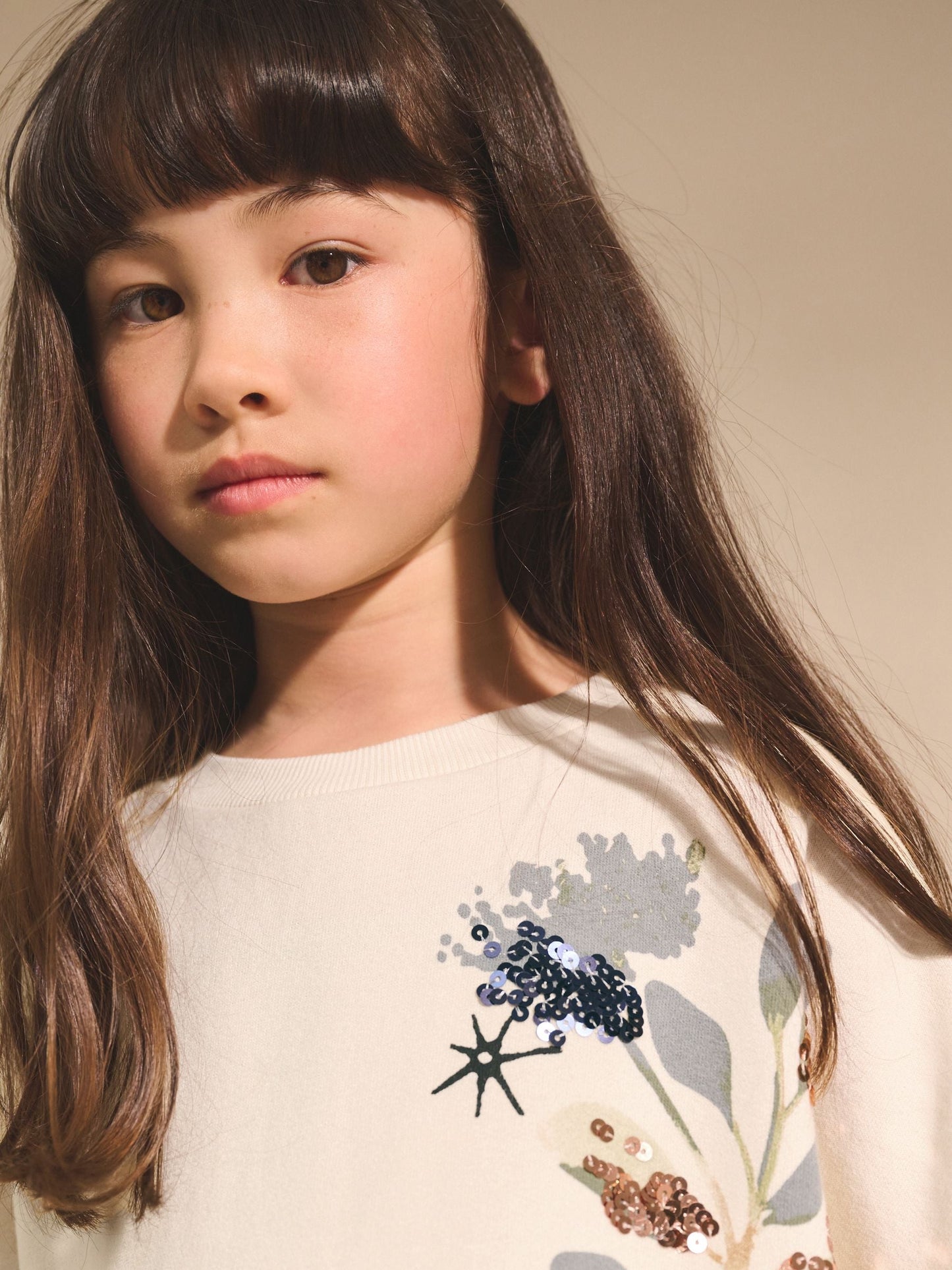 Ecru Unicorn Graphic Jumper Dress (3-16yrs)