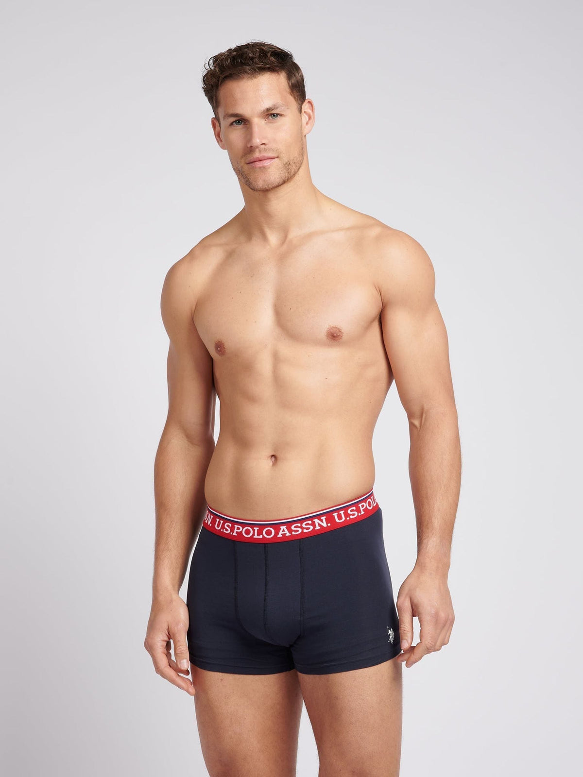 Dsiney Kidz - U.S. Polo Assn Blue Mens Highlight Boxers Briefs 3 Pack image 4