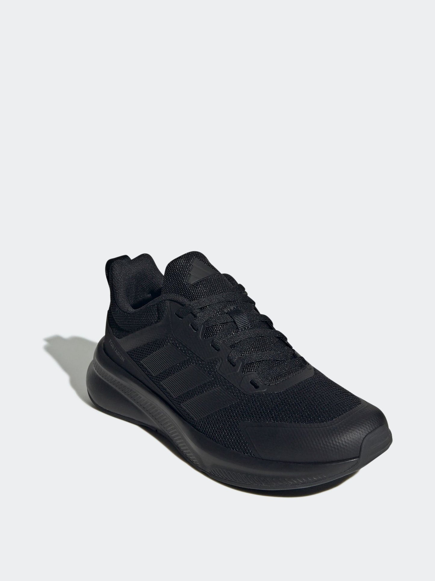 adidas Black Fortarun 4.0 Lace Junior Trainers image 4