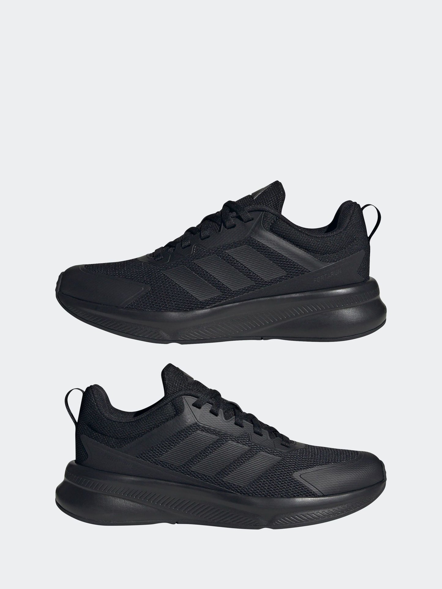 adidas Black Fortarun 4.0 Lace Junior Trainers image 6