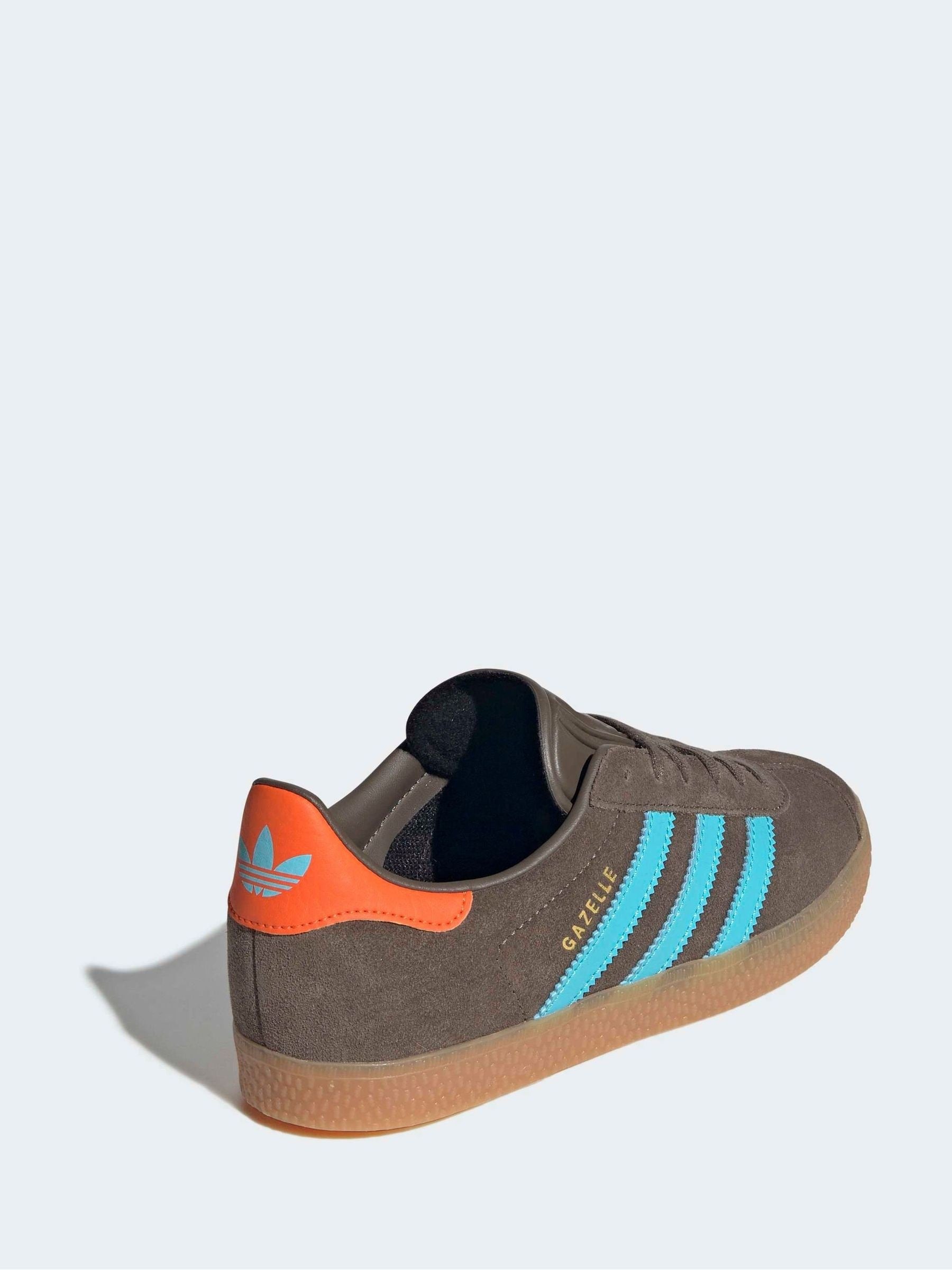 adidas Originals Brown Junior Gazelle Trainers image 2
