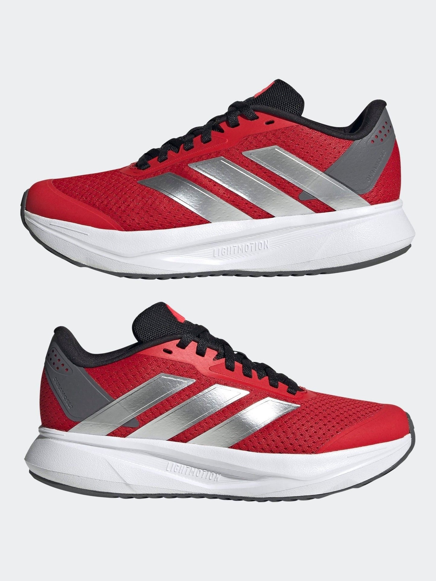 adidas Red Duramo SL Lace Running Junior Trainers image 5