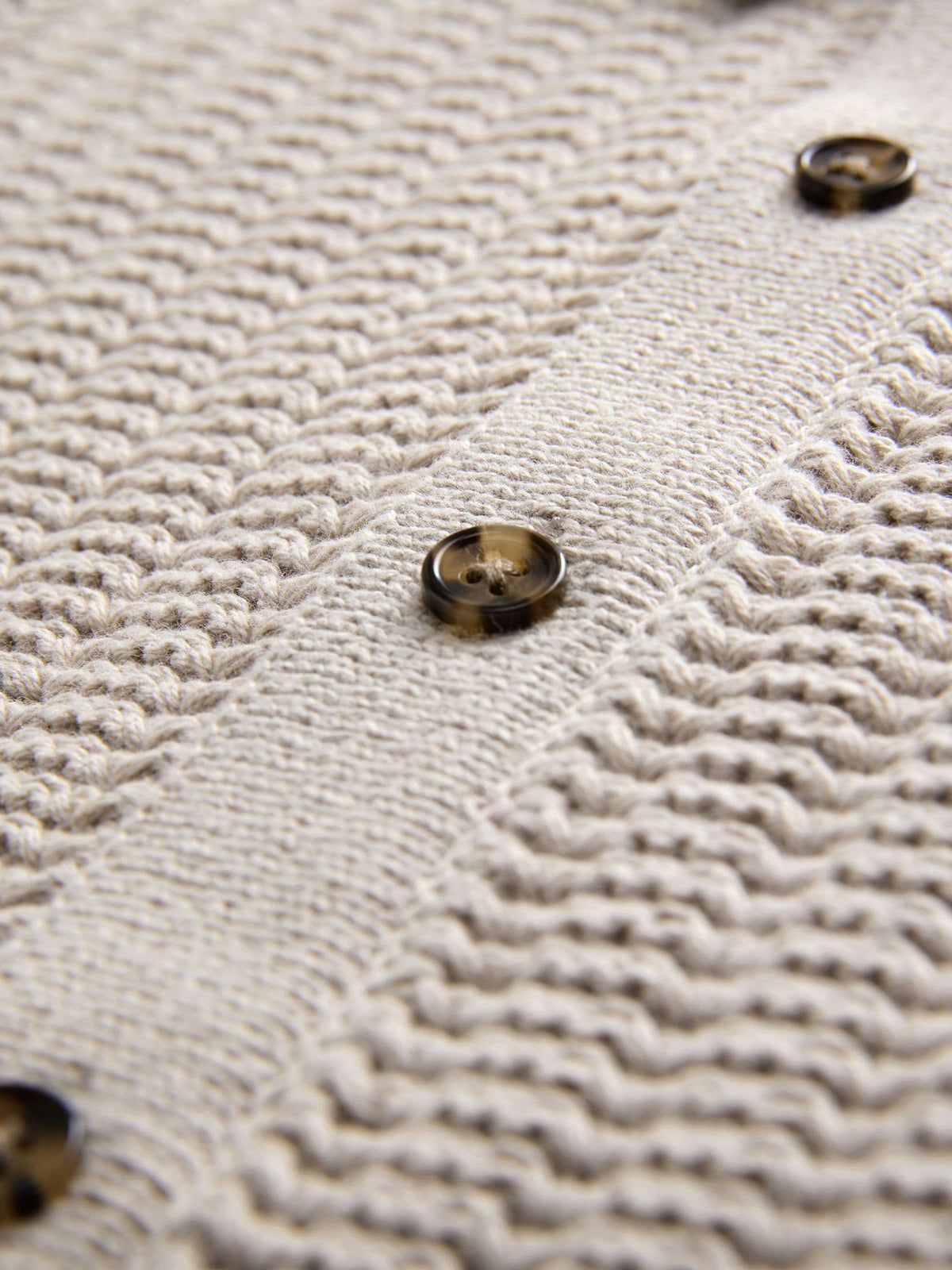 Dsiney Kidz - Neutral Textured Button Through Knitted Polo Shirt (3mths-7yrs) image 7