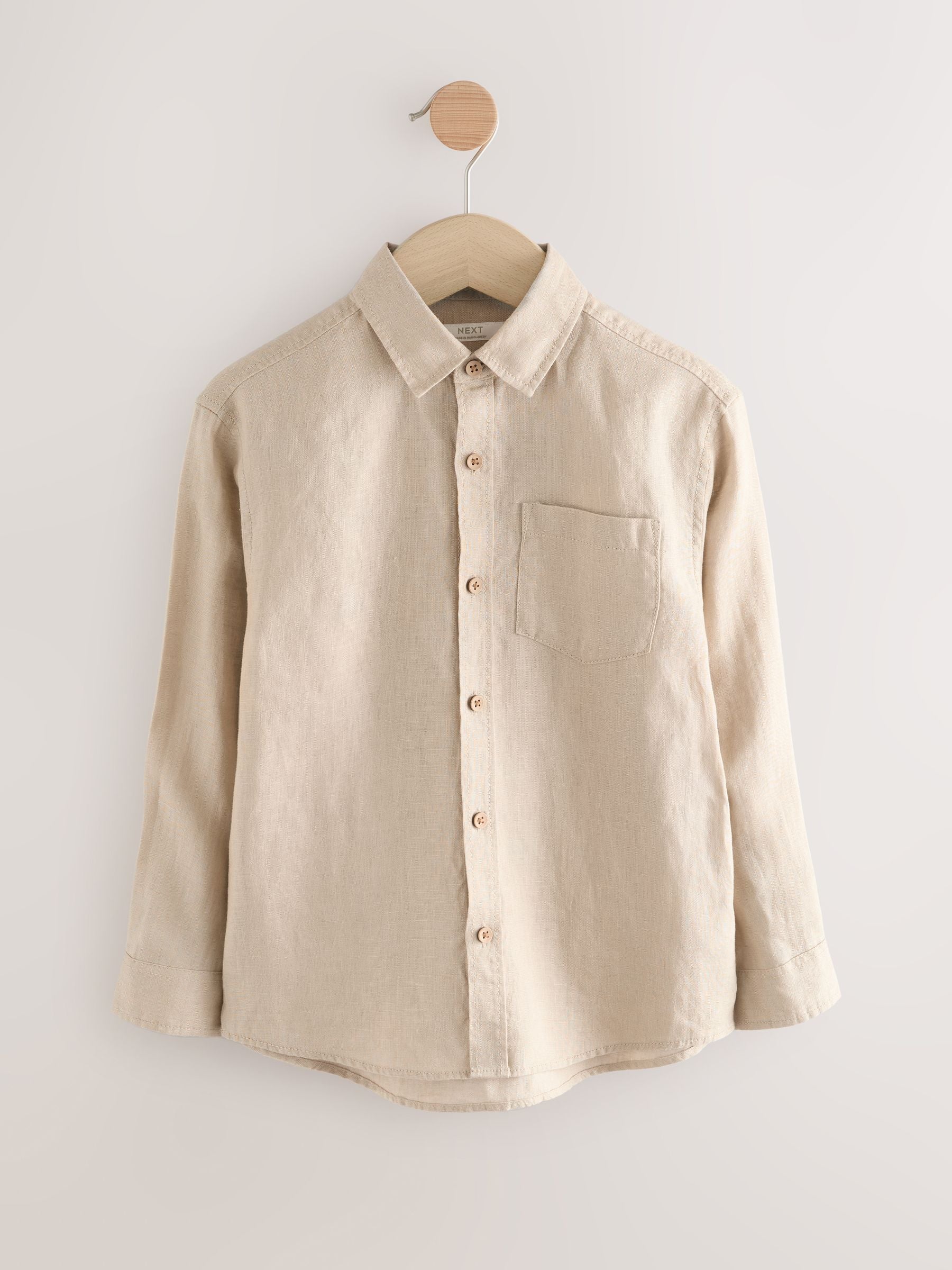 Dsiney Kidz - Neutral Long Sleeve Linen Shirt (3-16yrs) image 5