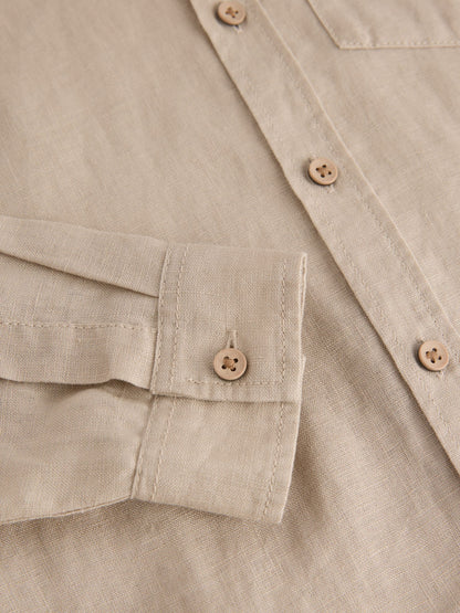 Dsiney Kidz - Neutral Long Sleeve Linen Shirt (3-16yrs) image 8