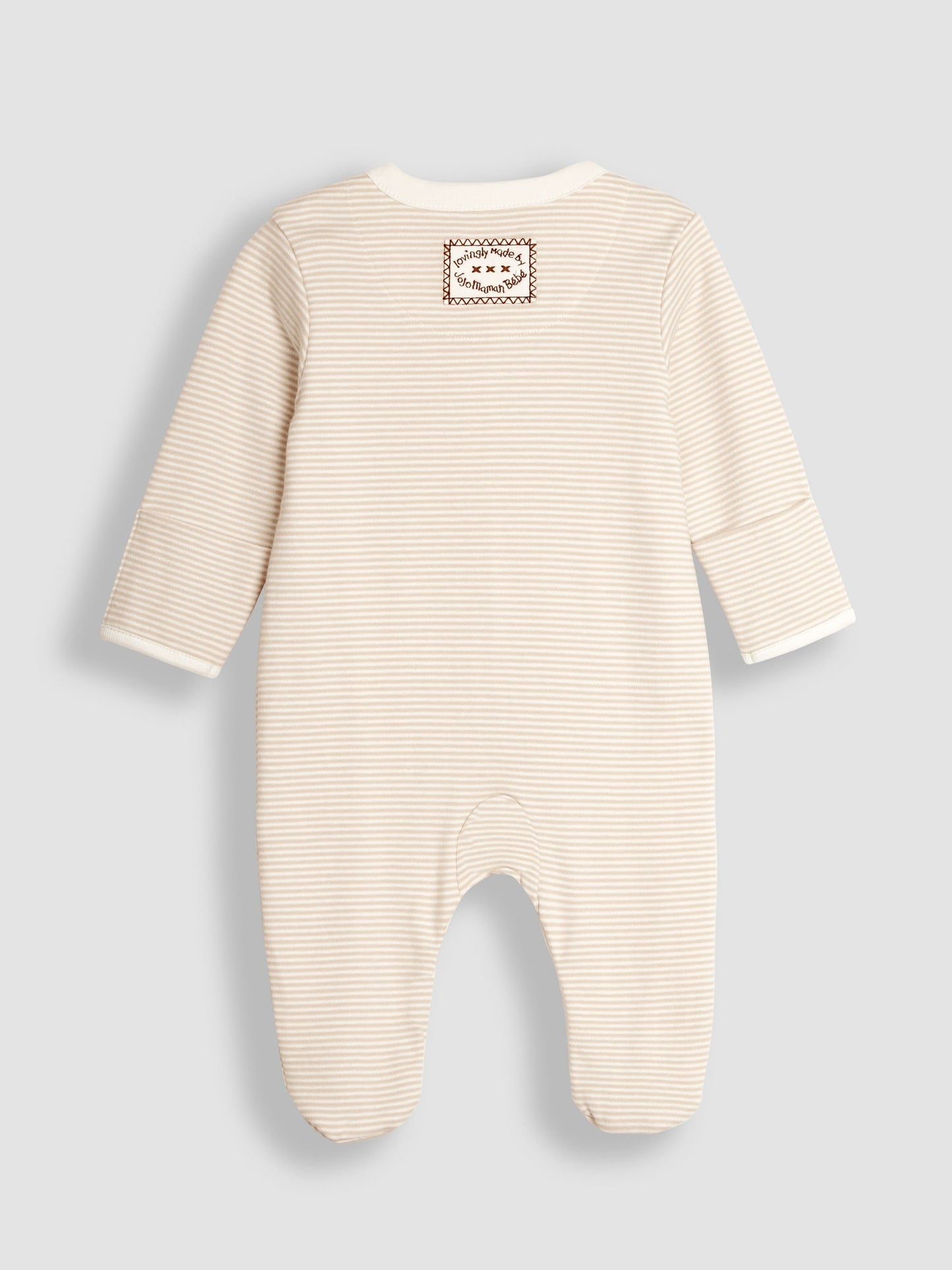 JoJo Maman Bébé Organic Cotton Embroidered Sleepsuit image 3