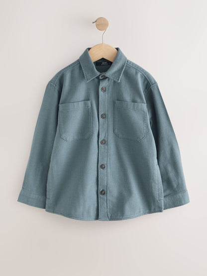 Dsiney Kidz - Petrol Blue Brushed Overshirt (3-16yrs) image 1