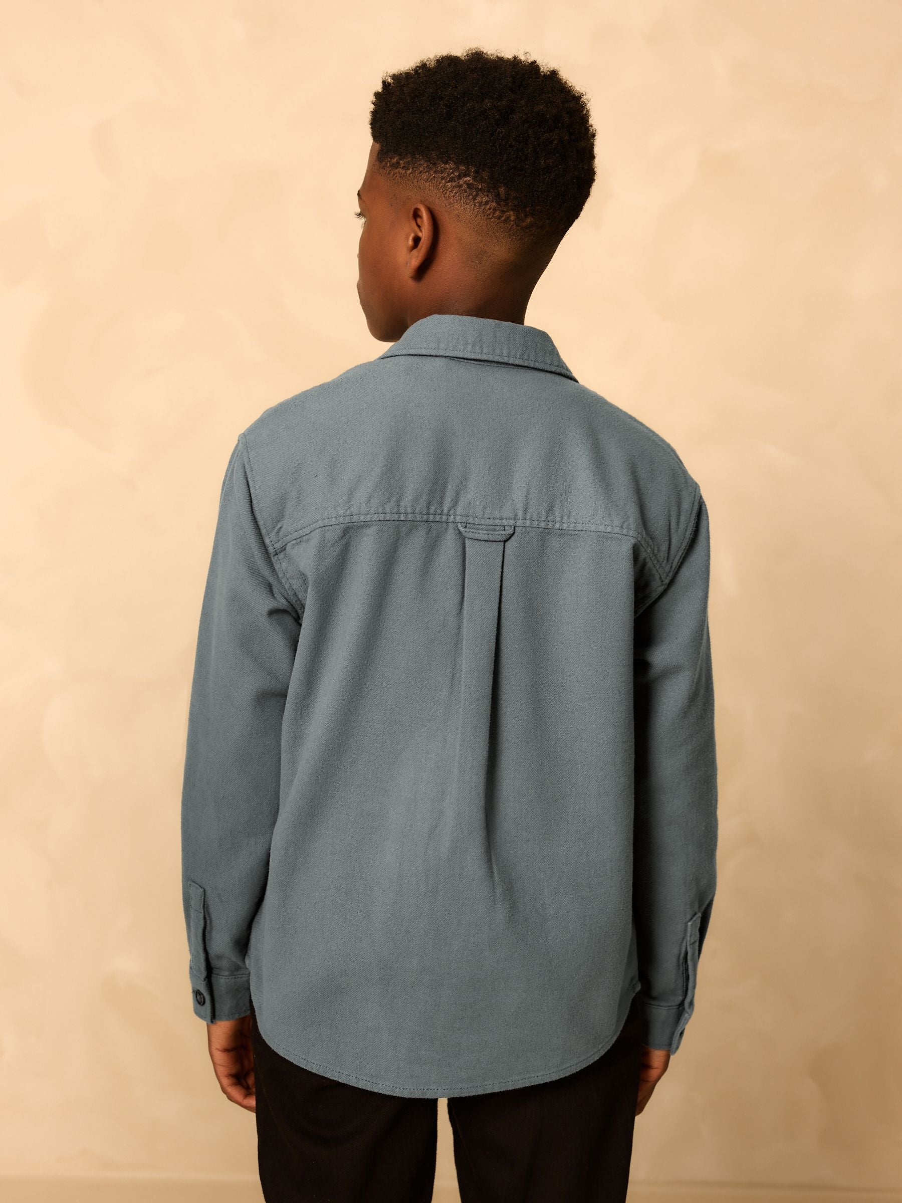 Dsiney Kidz - Petrol Blue Brushed Overshirt (3-16yrs) image 4
